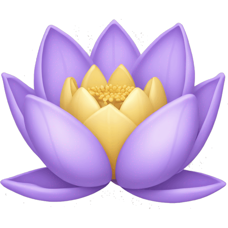 light purple lotus flower  emoji