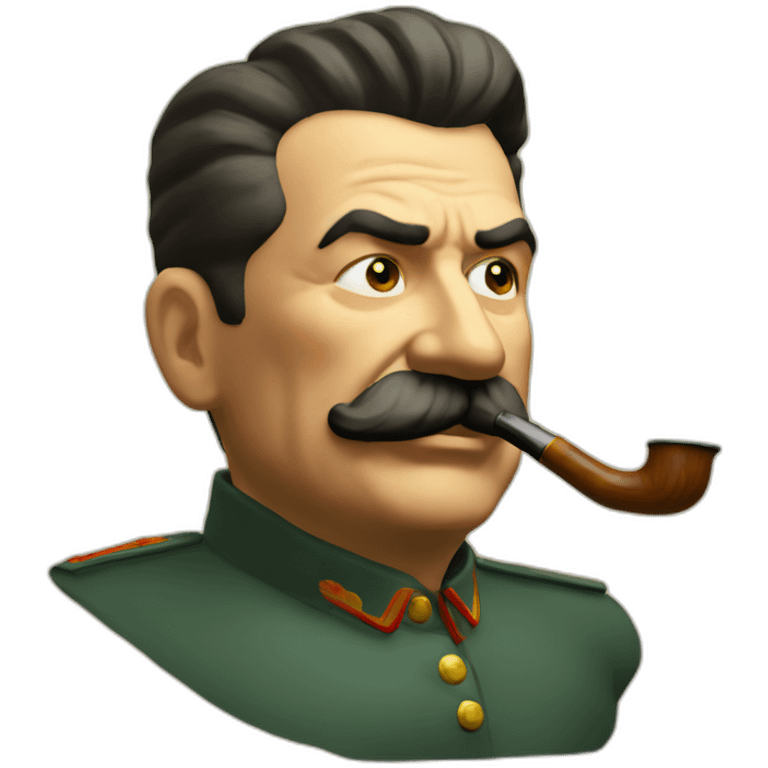 Stalin smoking old pipe emoji