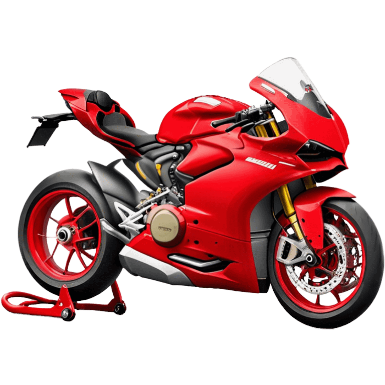 Ducati Panigale (Sportbike) - Ducati Panigale V4 (Model Year: 2022) (Iconic colour: Red) emoji