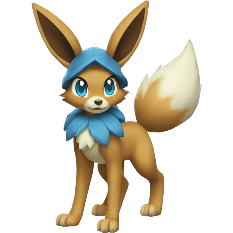 Lucario-Eevee full body emoji