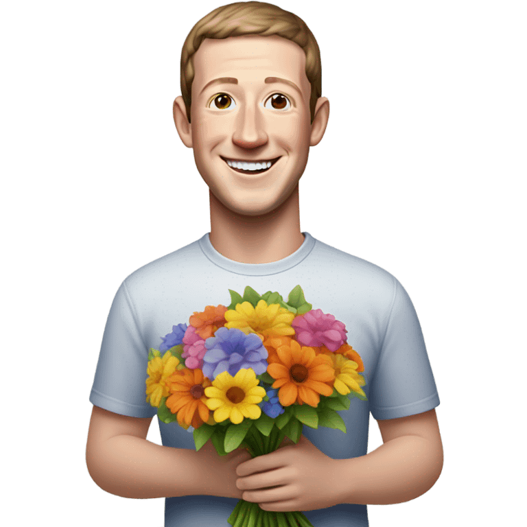 mark zuckerberg Flowers  emoji