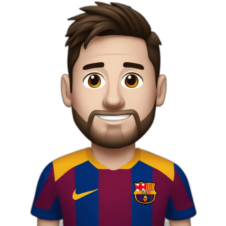 messi barcelona emoji