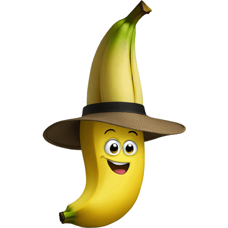 banana with hat emoji