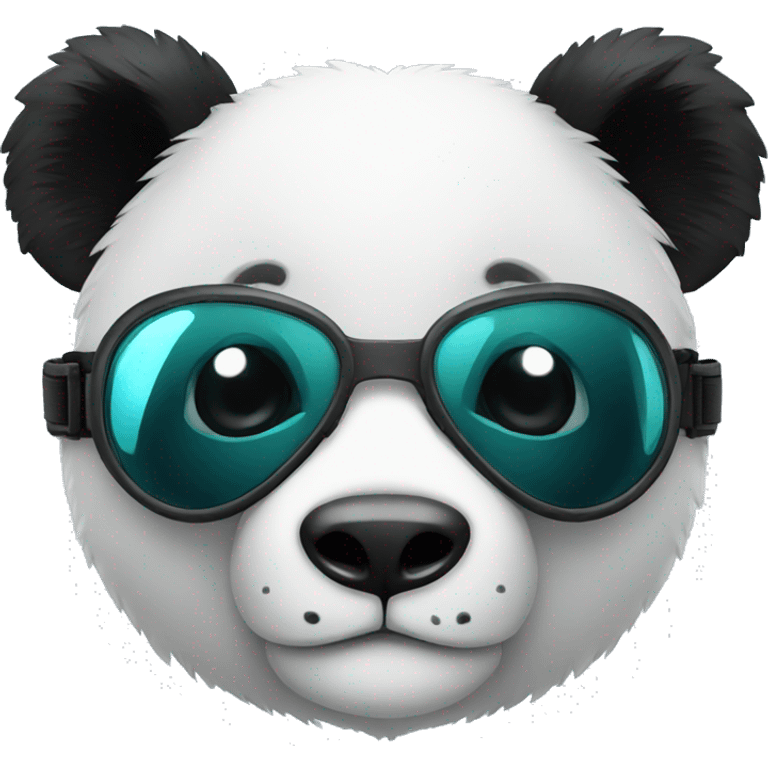 panda with goggles  emoji