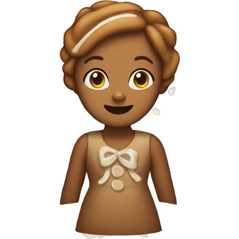 Gingerbread girl emoji