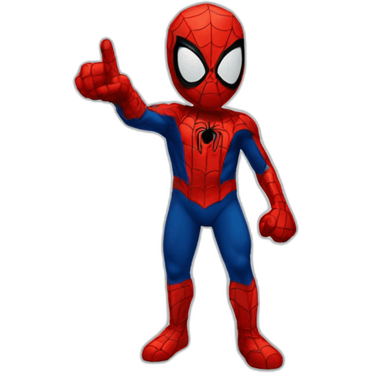 spiderman pointing left emoji