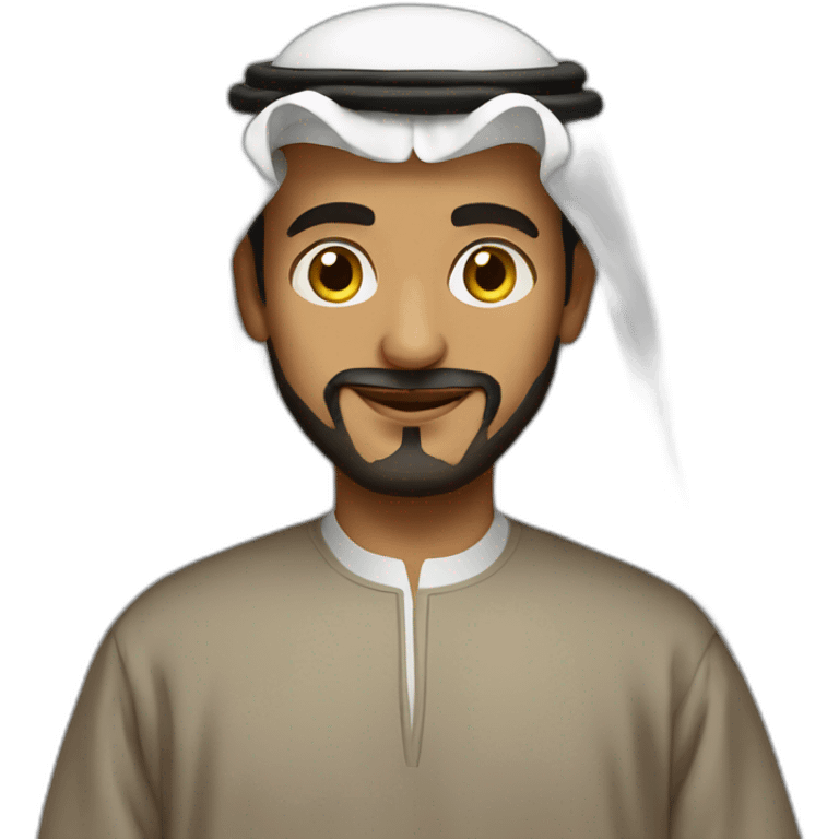 Saudi man in thobe emoji