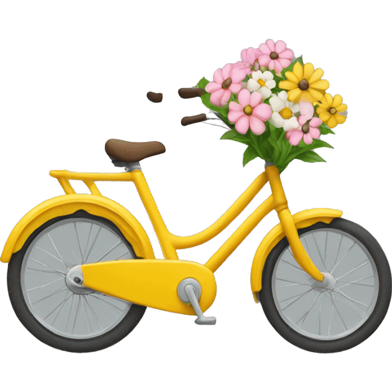 bike with flowe emoji