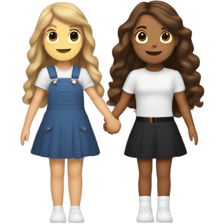 Olivia Rodrigo and Taylor swift holding hands  emoji