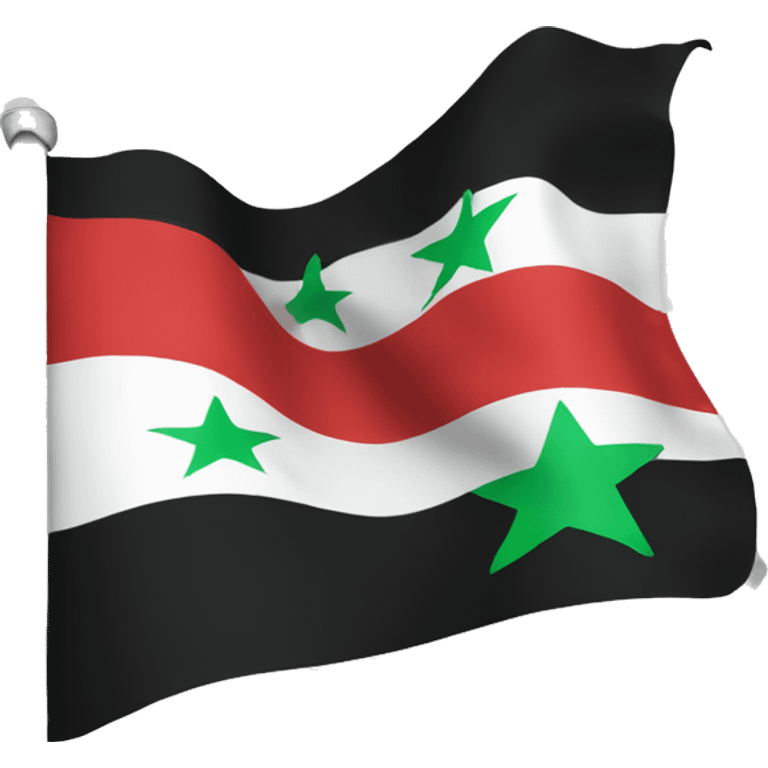 Syrian revolution flag emoji