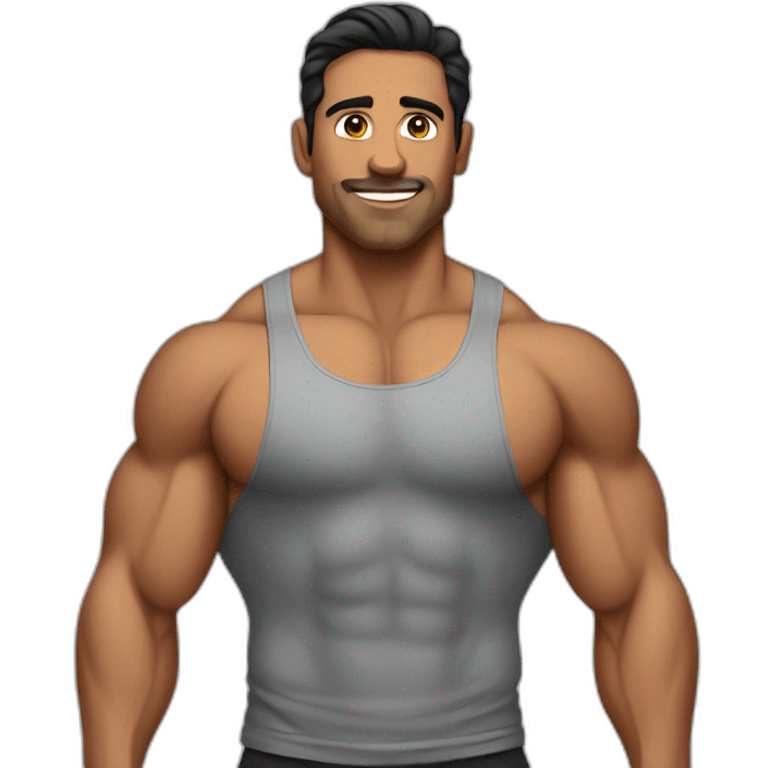 bodybuilder latino men emoji