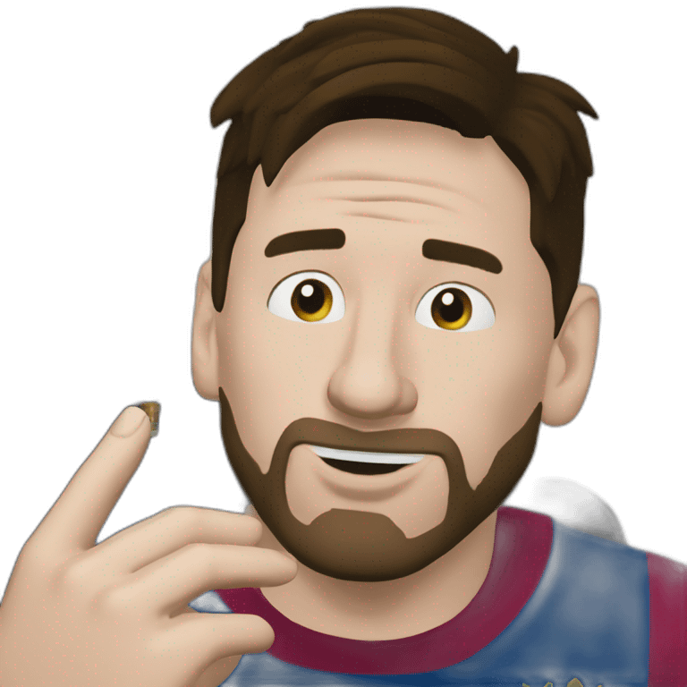 lionel messi fumando emoji