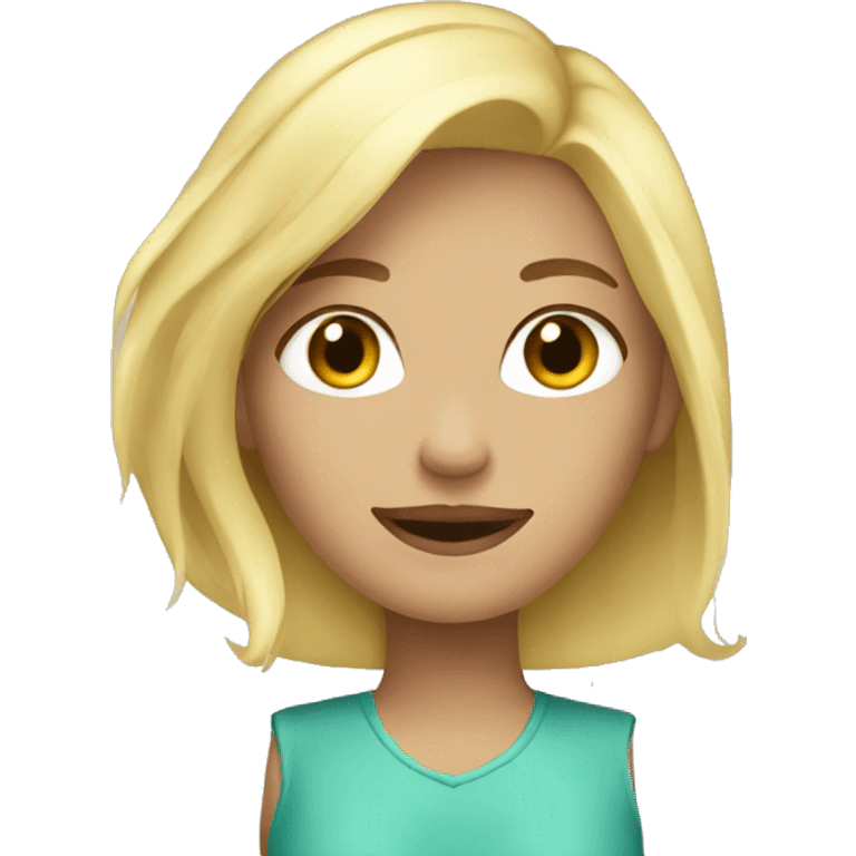 blonde clean girl  emoji