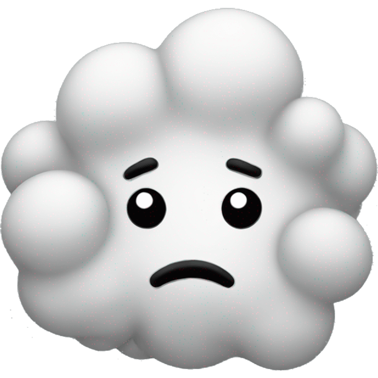 sad gas cloud emoji