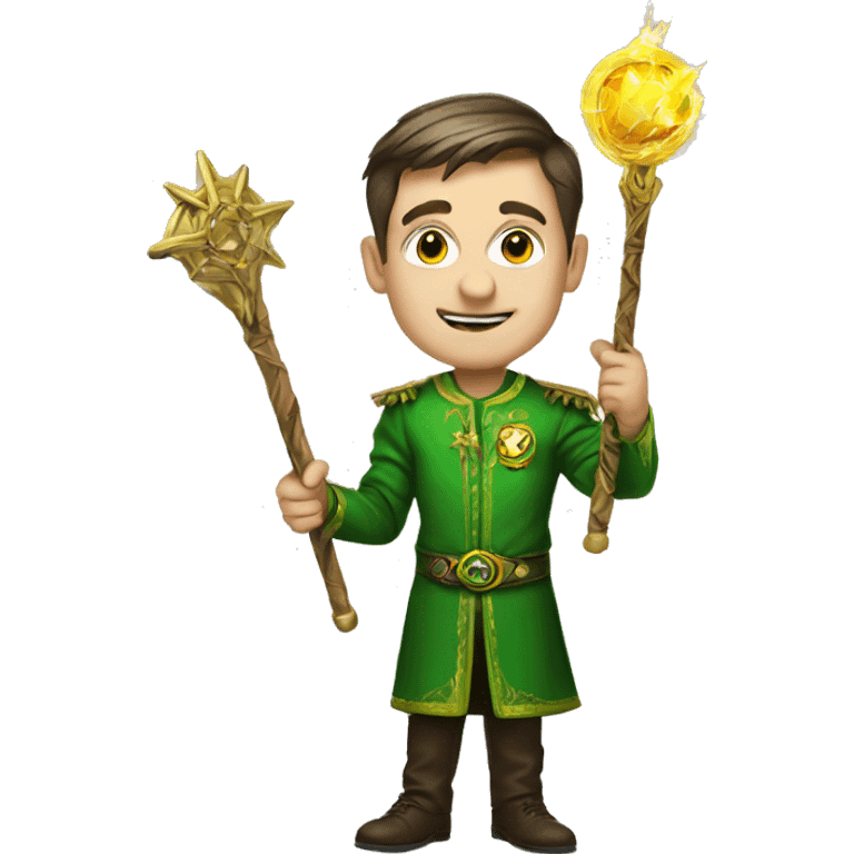 zelensky with magic staff emoji