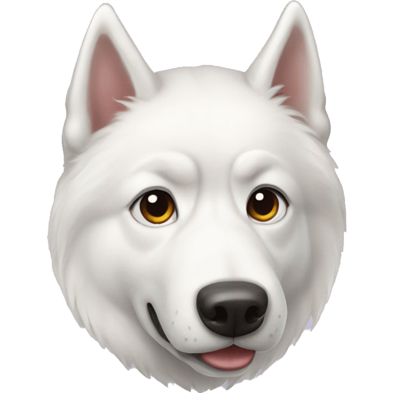 White Fur Siberian husky emoji