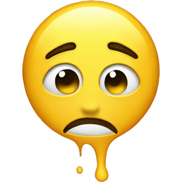 hysterically sad yellow circle face emoji emoji