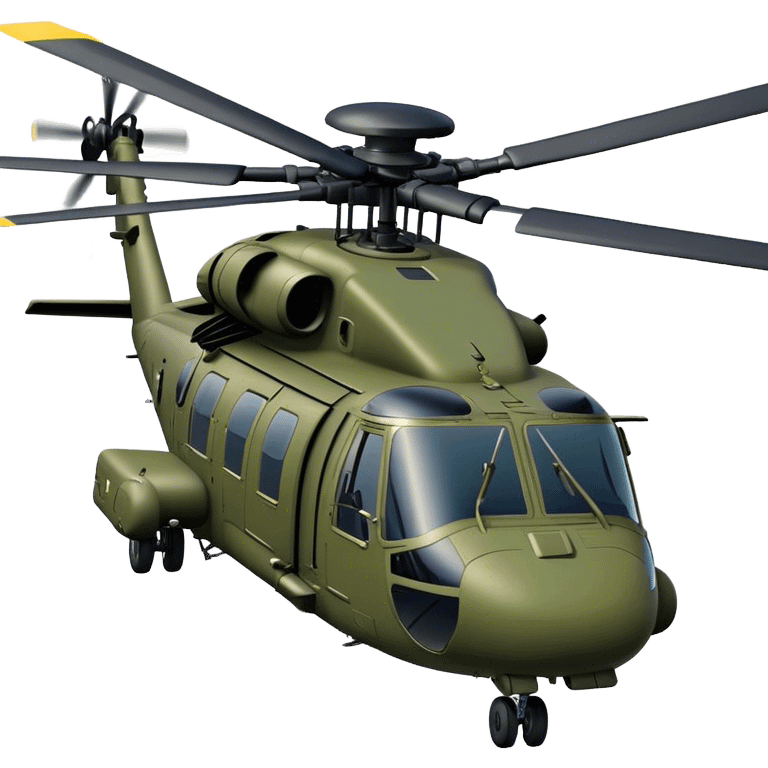 Sikorsky UH-60 Black Hawk - Sikorsky (Model Year: 2022) (Iconic colour: Olive green) emoji