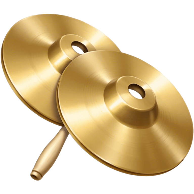 A pair of hand held cymbals emoji