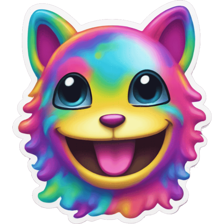 lisa frank smiley sticker emoji