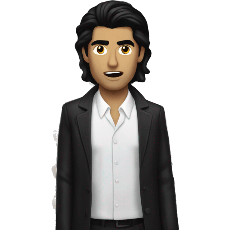 american psycho but with black hair (very attractive man) emoji