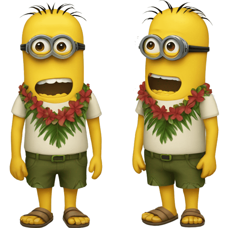 hawaii minion emoji