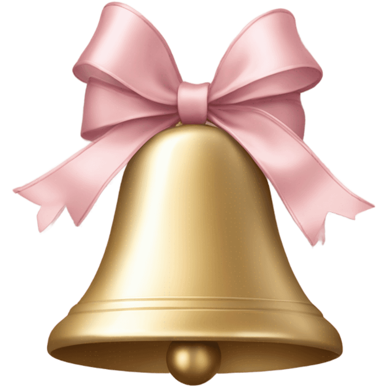 Light pink Christmas bells emoji