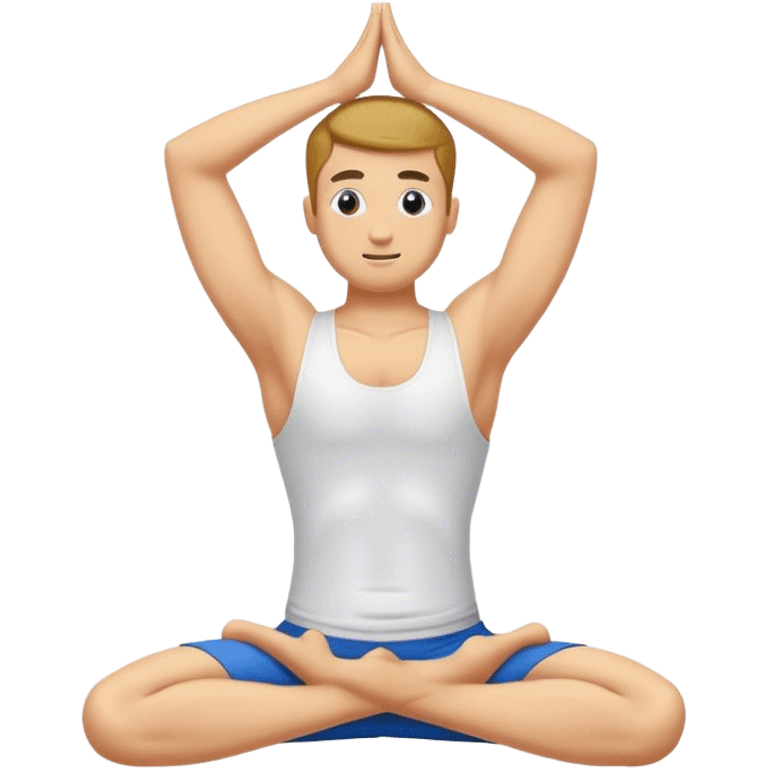 Frat bro doing yoga emoji