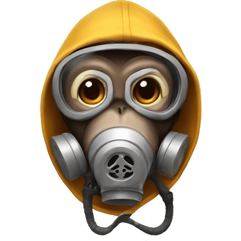 monkey with a gas mask smile emoji