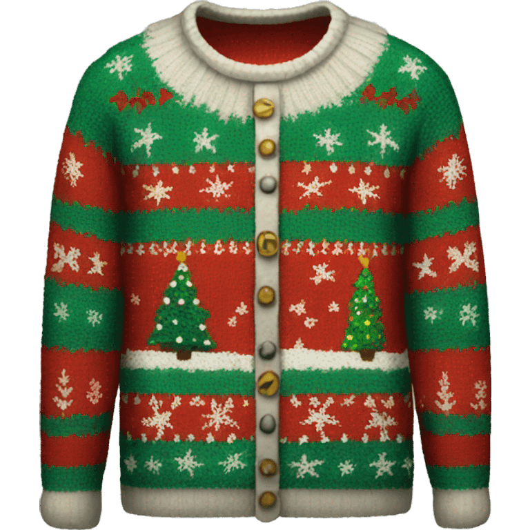 ugly christmas sweater emoji