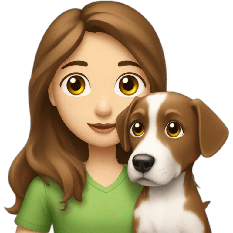 girl-with-brown-eyes-and-brown-hair-kisses-the-boy-with-brown-hair-and-green-eyes-and-hugs-1-dog-bege-and-white emoji