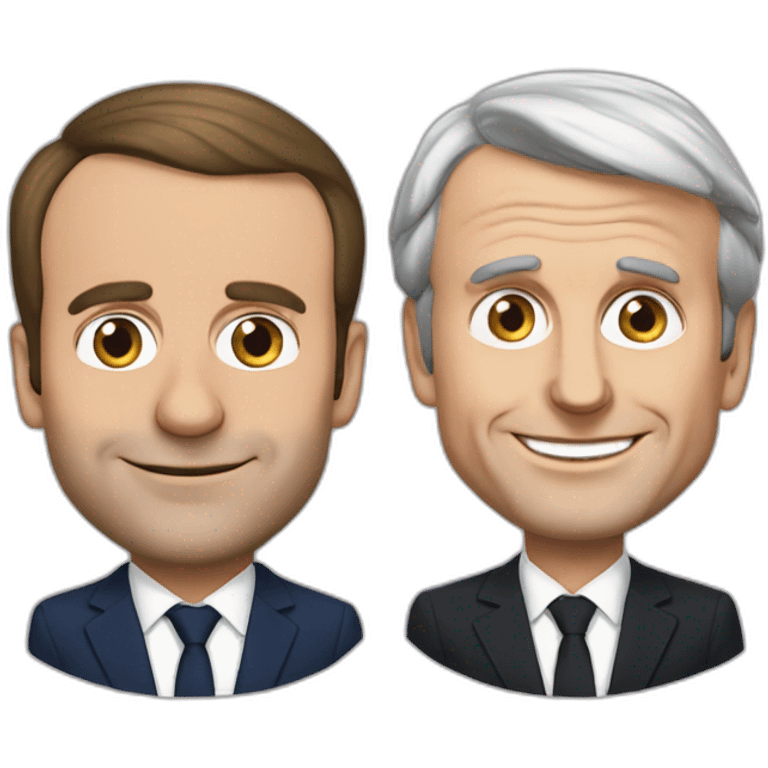 French President Emmanuel Macron and Jean Michel Trogneux emoji