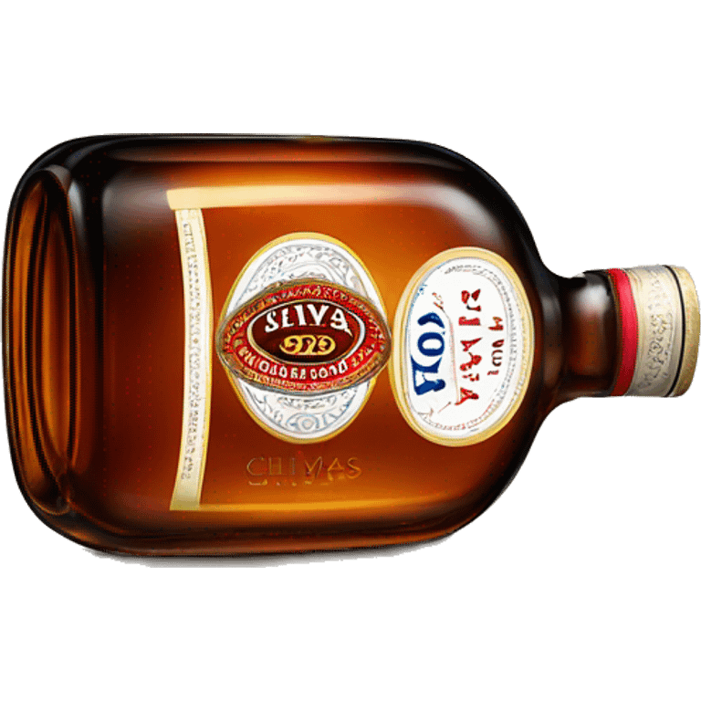 bottle of Chivas whiskey emoji