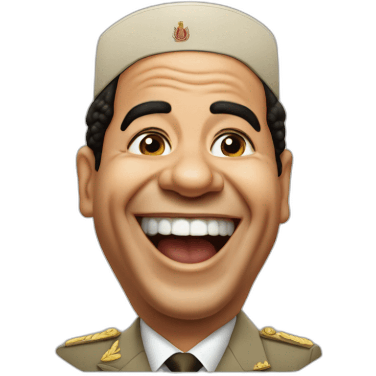 Abdel Fattah El-Sisi laughing emoji