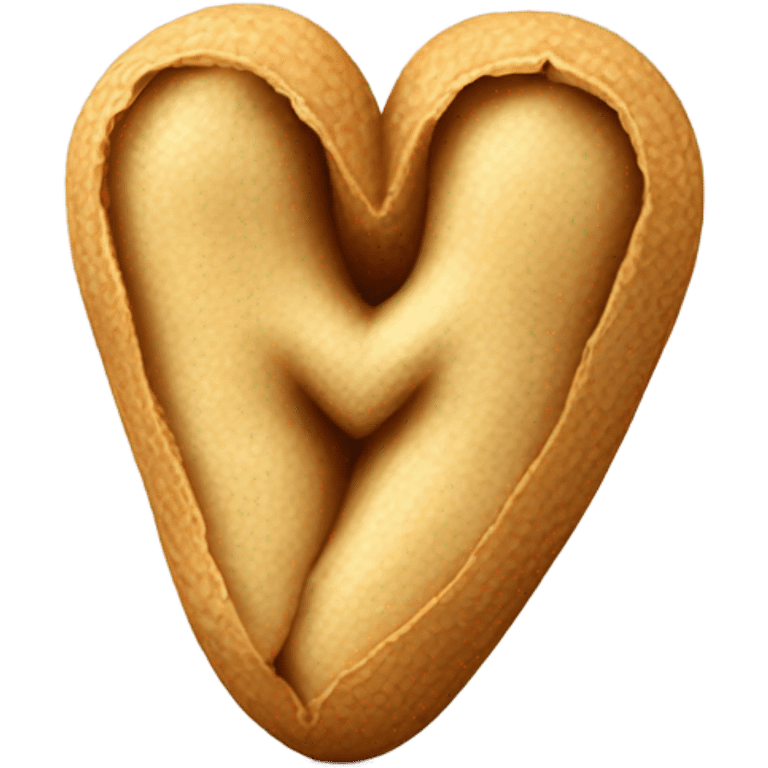 Peanut with heart letter emoji