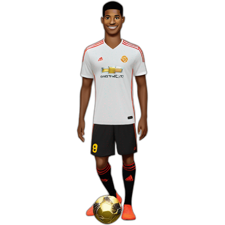 Marcus Rashford with ballon d'or emoji