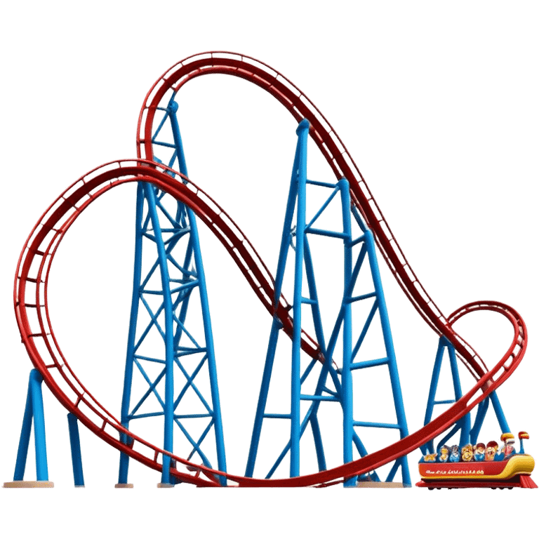 Roller coaster with the name « Portaventura » emoji