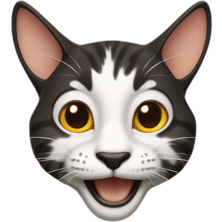 goofy cat emoji