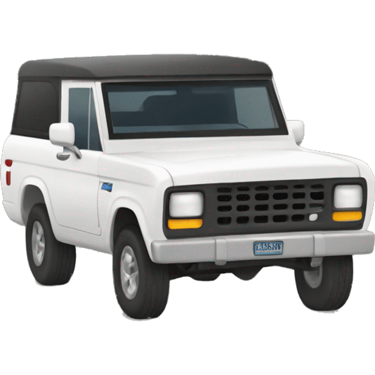 White bronco emoji