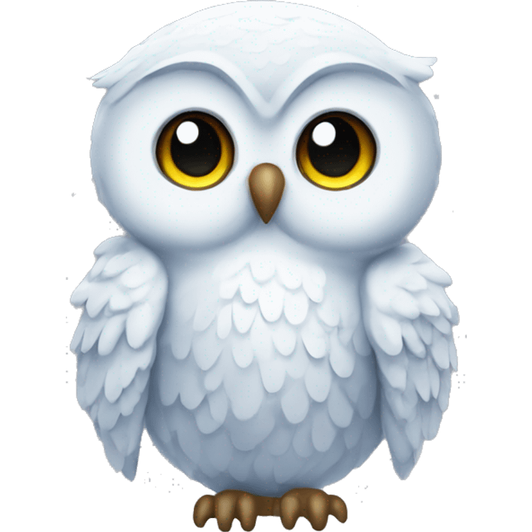 owl baby christmas snow emoji