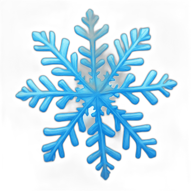 blue snowflake emoji