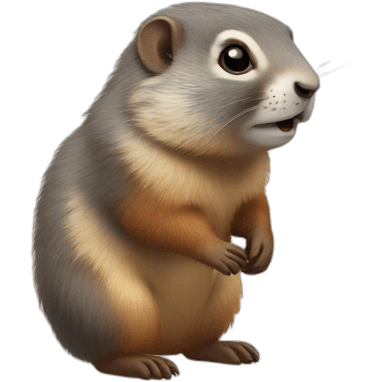 Marmotte amour emoji