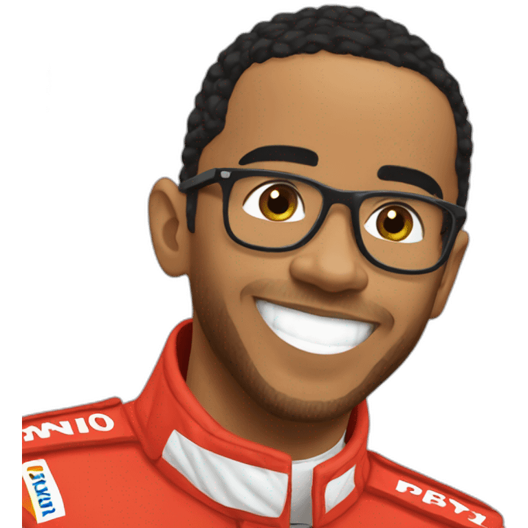 8 time world champion Lewis Hamilton emoji