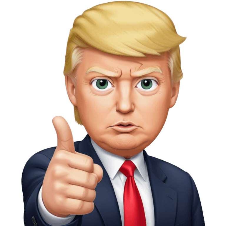 Donald Trump points his finger at the camera
realistic emoji