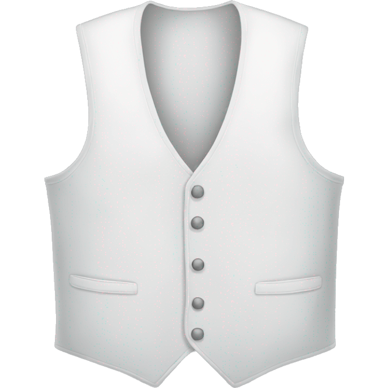 White cotton vest  emoji