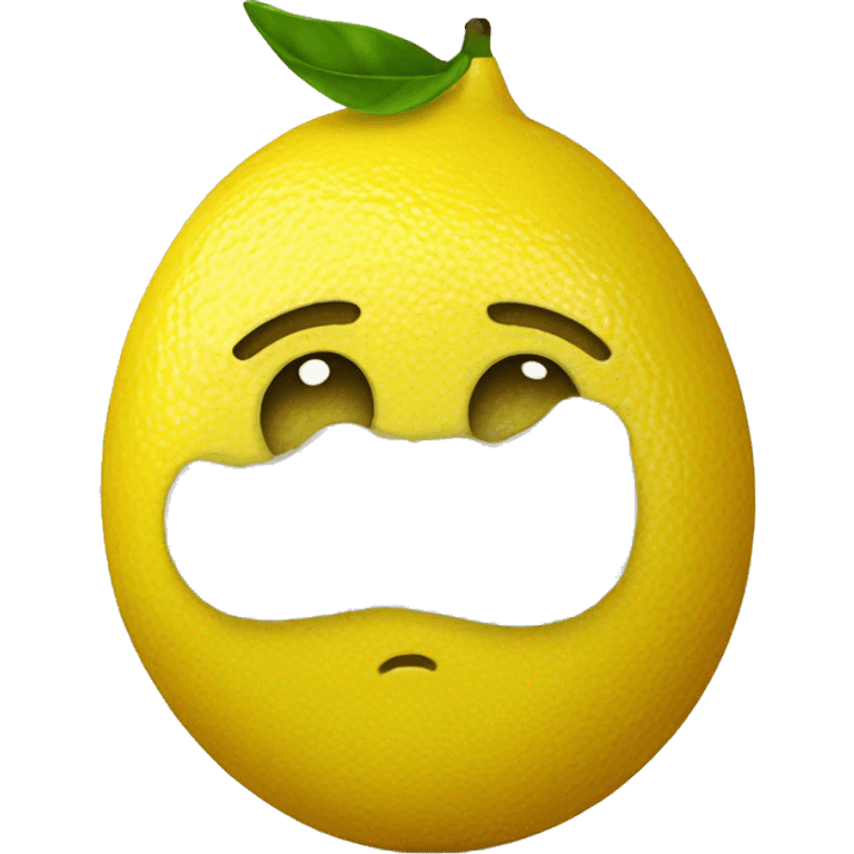 A squeezed lemon emoji