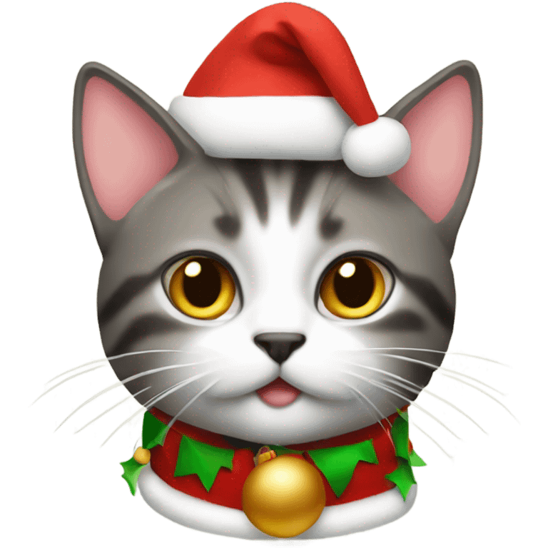 Gato navidad  emoji