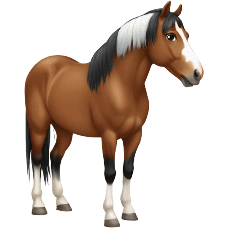 Pinto horse emoji