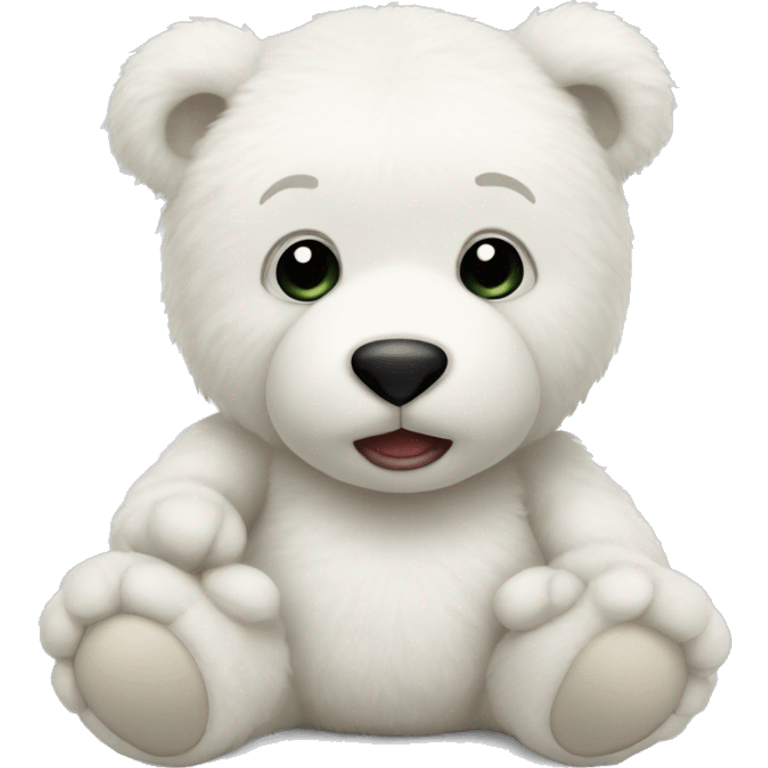 White Teddy bears  emoji