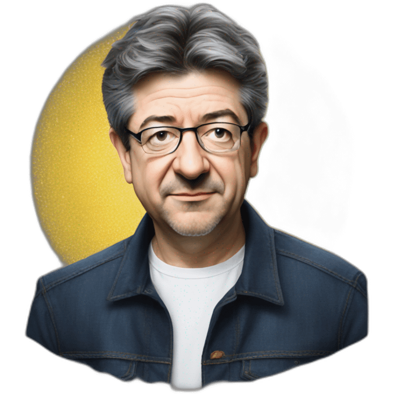 Jean-Luc Mélenchon portrait emoji